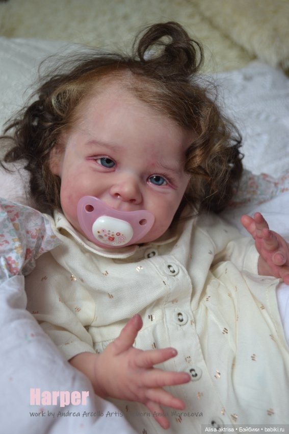 Харпер - малышка со старинной открытки. Куклареборн Анны Морозовой