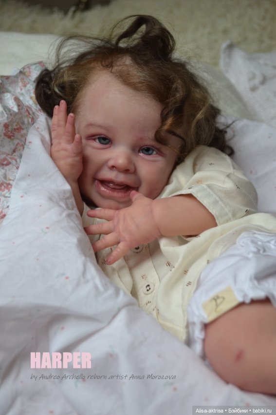 Харпер - малышка со старинной открытки. Куклареборн Анны Морозовой