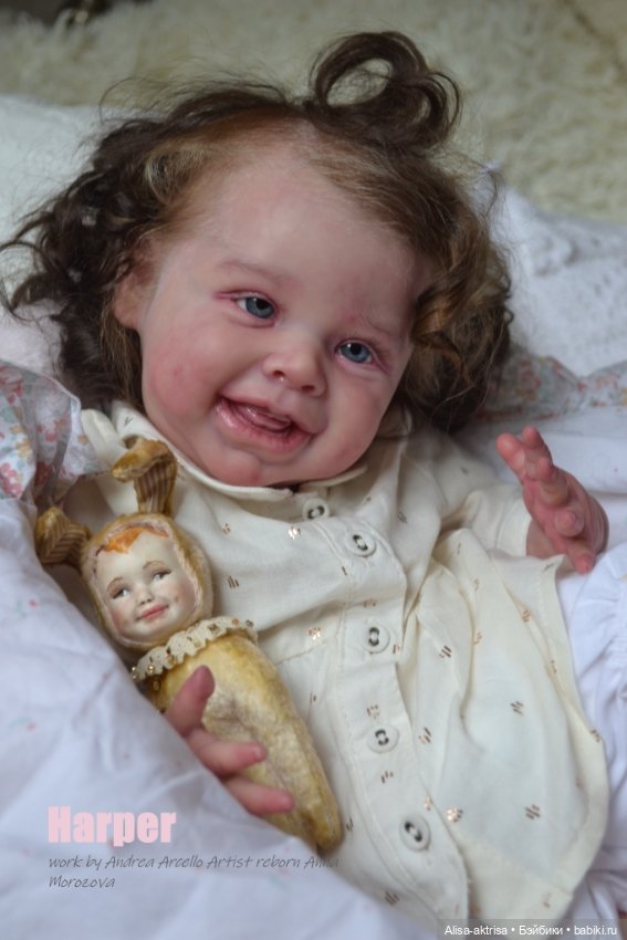Харпер - малышка со старинной открытки. Куклареборн Анны Морозовой