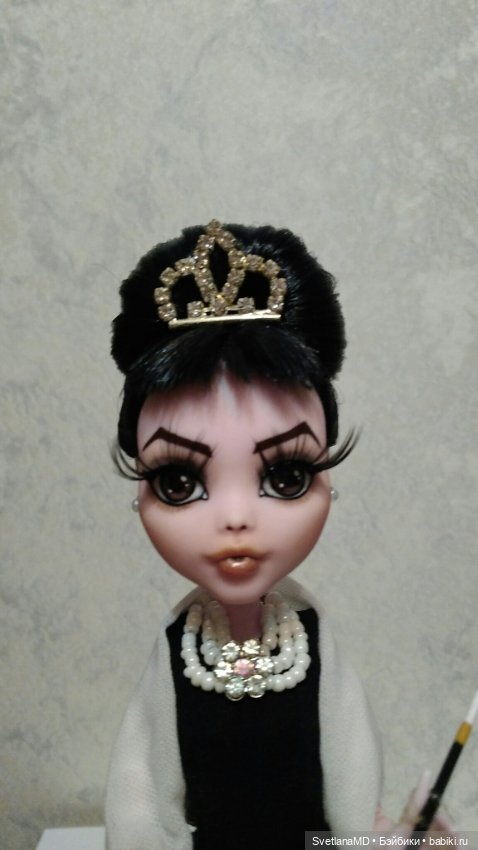 ООАК Одри Хэпберн — ООАК Monster High и Ever After High: репейнт (фото 3)
