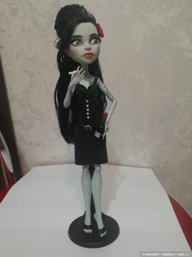 ООАК Эми Уайнхаус — ООАК Monster High и Ever After High: репейнт (фото 4)