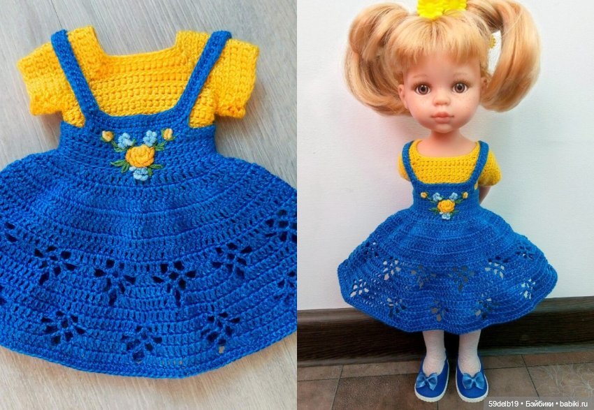 Наряды для кукол крючком — Одежда и обувь для кукол своими руками: фото
