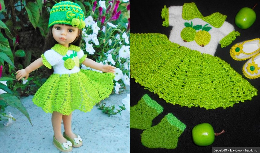 Наряды для кукол крючком — Одежда и обувь для кукол своими руками: фото