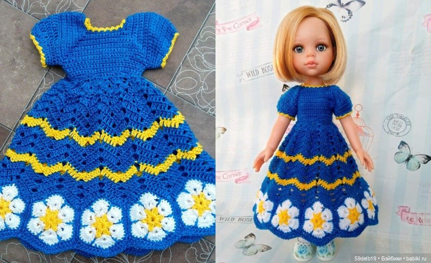 Наряды для кукол крючком — Одежда и обувь для кукол своими руками: фото
