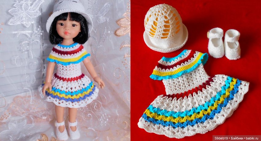 Наряды для кукол крючком — Одежда и обувь для кукол своими руками: фото