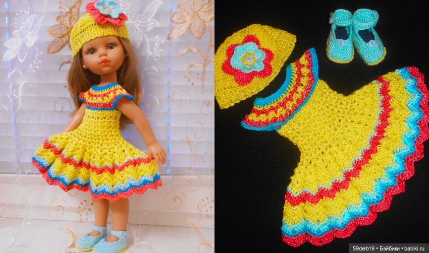 Наряды для кукол крючком — Одежда и обувь для кукол своими руками: фото