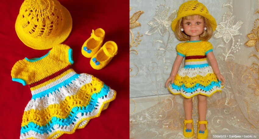 Наряды для кукол крючком — Одежда и обувь для кукол своими руками: фото