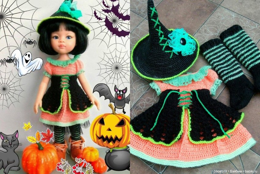 Наряды для кукол крючком — Одежда и обувь для кукол своими руками: фото