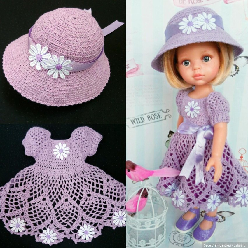 Наряды для кукол крючком — Одежда и обувь для кукол своими руками: фото (фото 2)