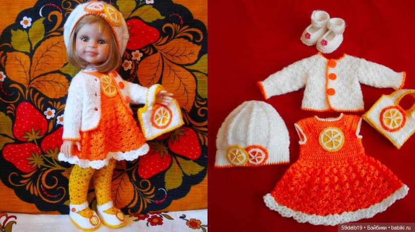 Наряды для кукол крючком — Одежда и обувь для кукол своими руками: фото