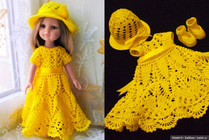 Наряды для кукол крючком — Одежда и обувь для кукол своими руками: фото