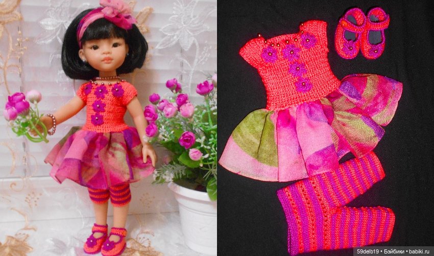 Наряды для кукол крючком — Одежда и обувь для кукол своими руками: фото (фото 9)