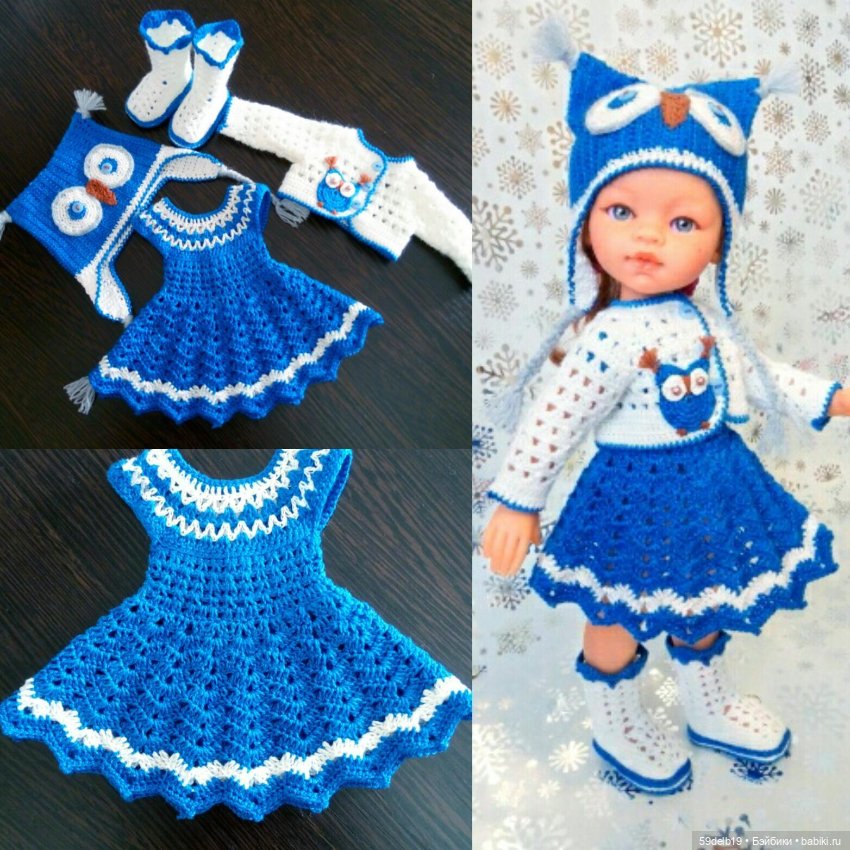 Наряды для кукол крючком — Одежда и обувь для кукол своими руками: фото
