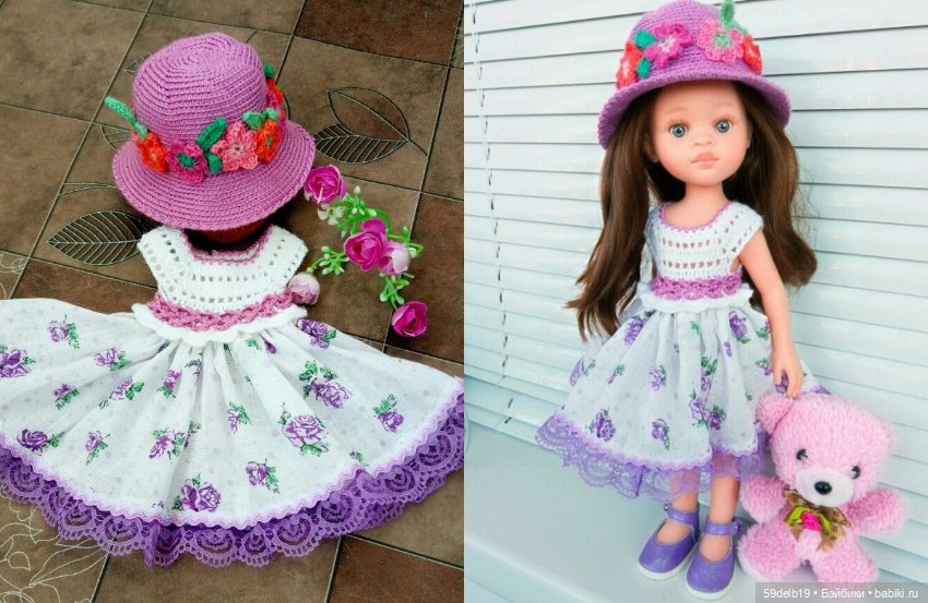 Наряды для кукол крючком — Одежда и обувь для кукол своими руками: фото