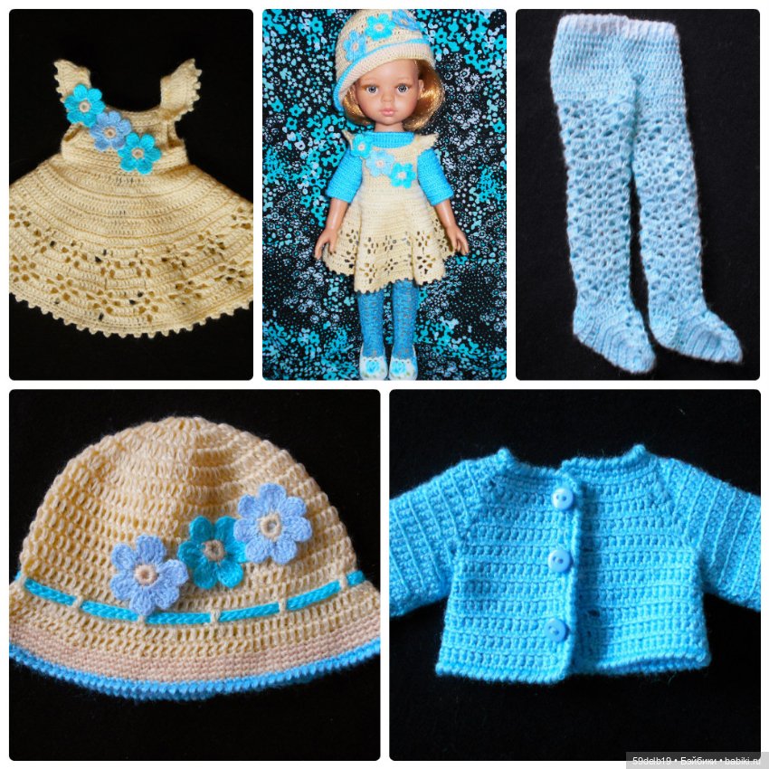 Наряды для кукол крючком — Одежда и обувь для кукол своими руками: фото
