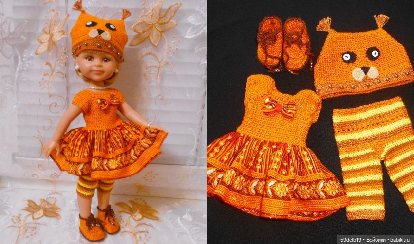 Наряды для кукол крючком — Одежда и обувь для кукол своими руками: фото