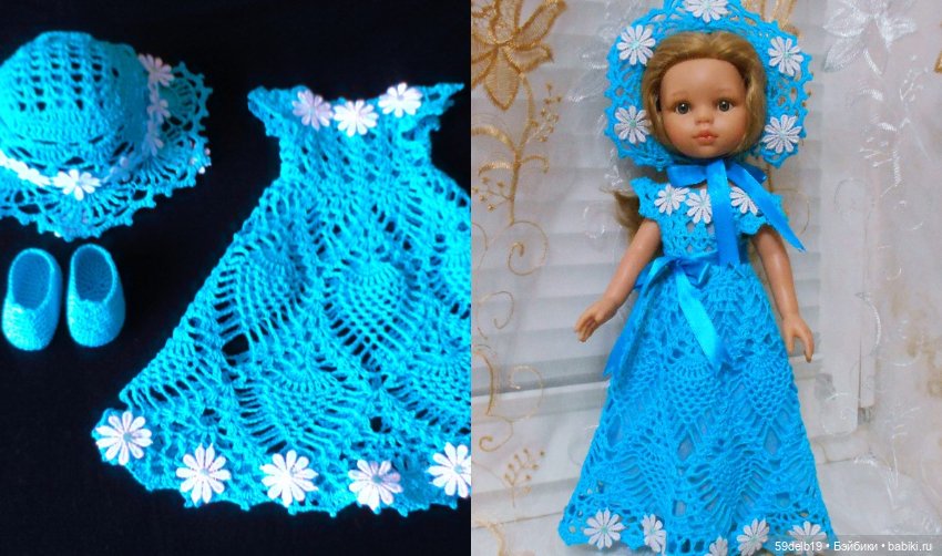 Наряды для кукол крючком — Одежда и обувь для кукол своими руками: фото