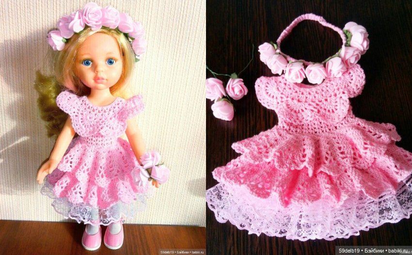 Наряды для кукол крючком — Одежда и обувь для кукол своими руками: фото