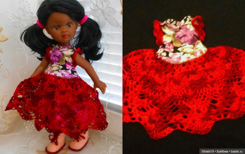 Наряды для кукол крючком — Одежда и обувь для кукол своими руками: фото