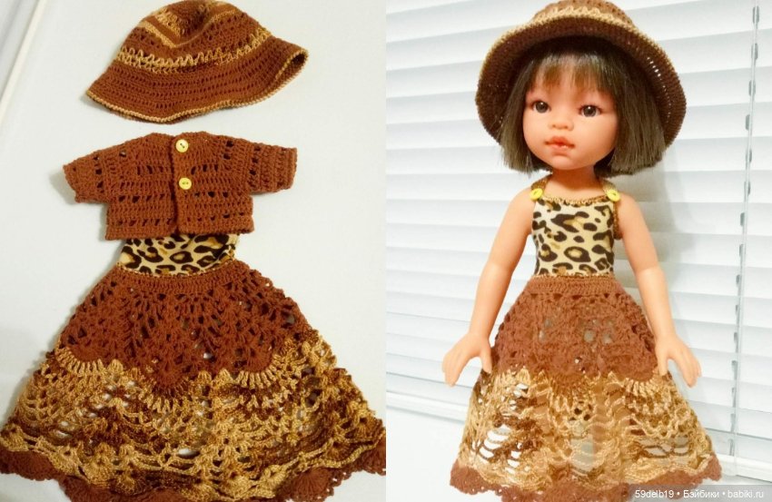 Наряды для кукол крючком — Одежда и обувь для кукол своими руками: фото