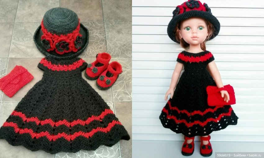Наряды для кукол крючком — Одежда и обувь для кукол своими руками: фото