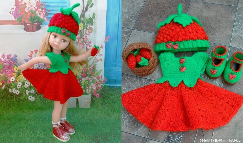 Наряды для кукол крючком — Одежда и обувь для кукол своими руками: фото