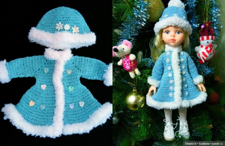 Наряды для кукол крючком — Одежда и обувь для кукол своими руками: фото