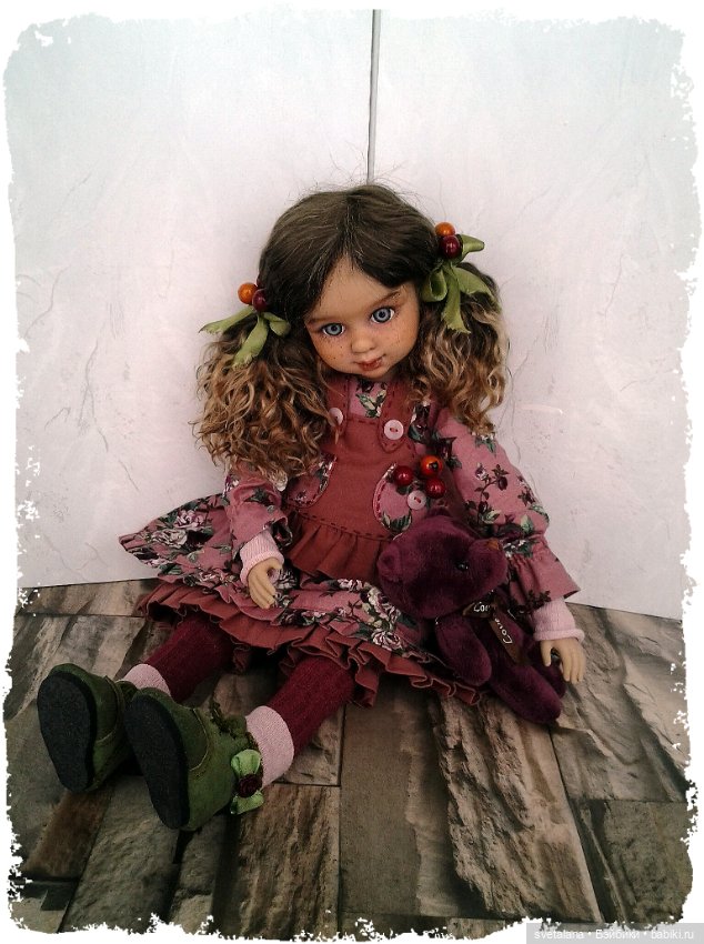 Девочка Ягодка.ООАК куклы (Бержуан) (фото 9)