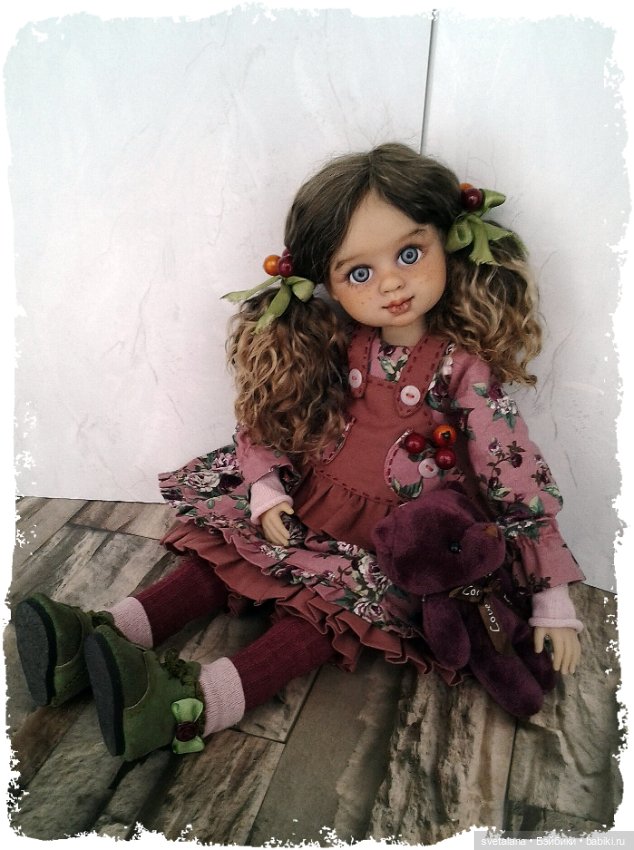 Девочка Ягодка.ООАК куклы (Бержуан)