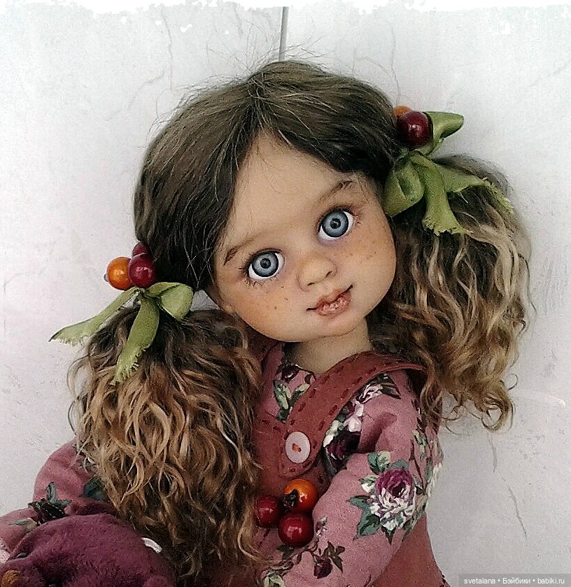 Девочка Ягодка.ООАК куклы (Бержуан)