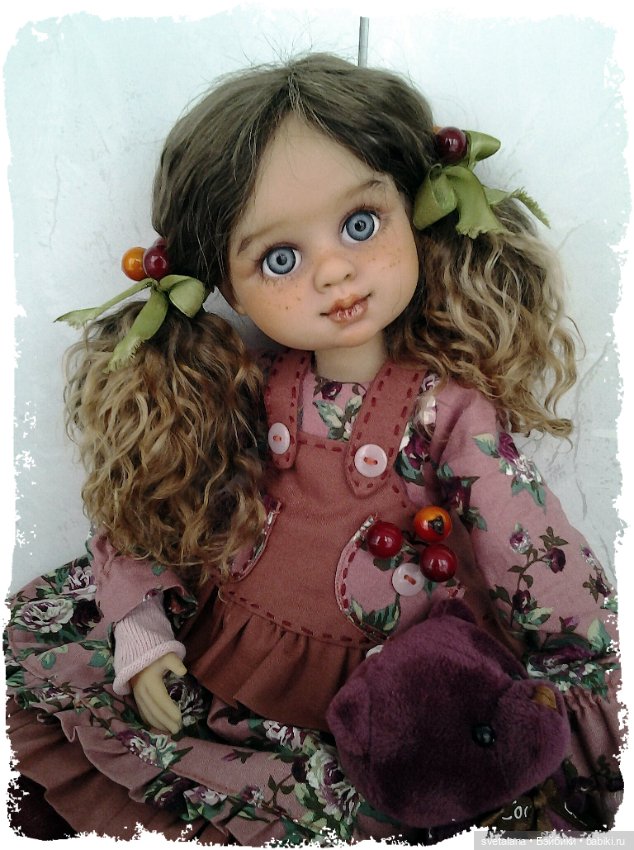 Девочка Ягодка.ООАК куклы (Бержуан) (фото 3)