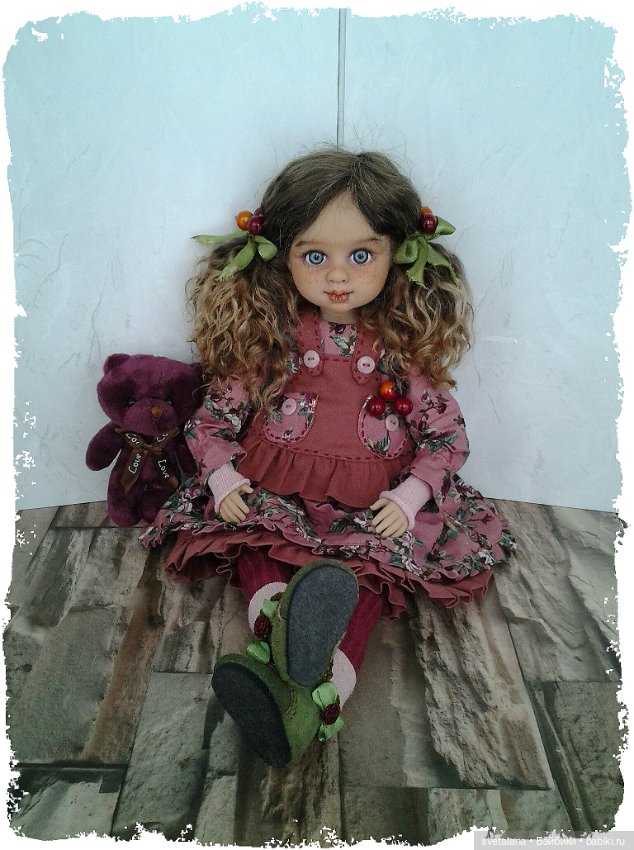 Девочка Ягодка.ООАК куклы (Бержуан) (фото 10)