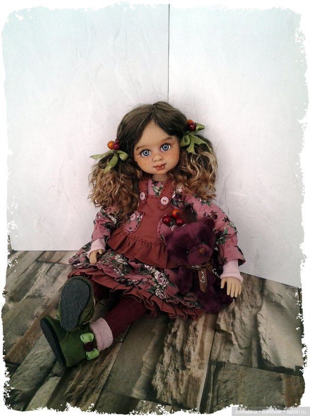 Девочка Ягодка.ООАК куклы (Бержуан) (фото 7)