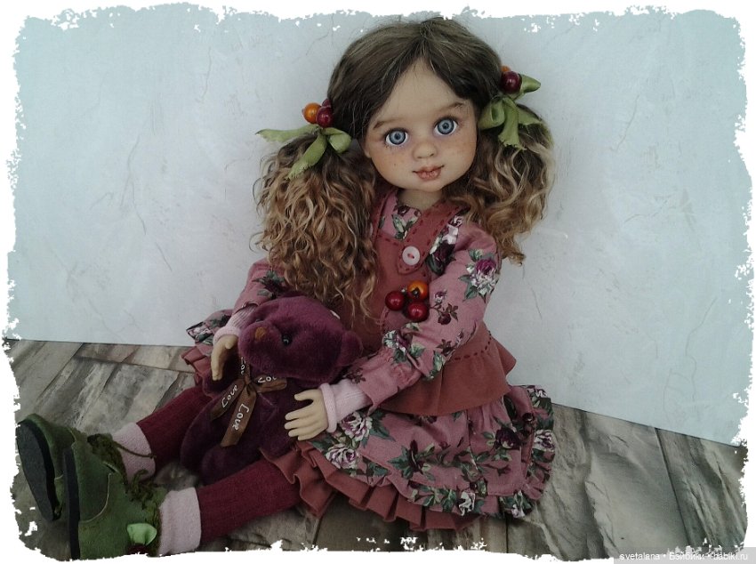 Девочка Ягодка.ООАК куклы (Бержуан) (фото 2)