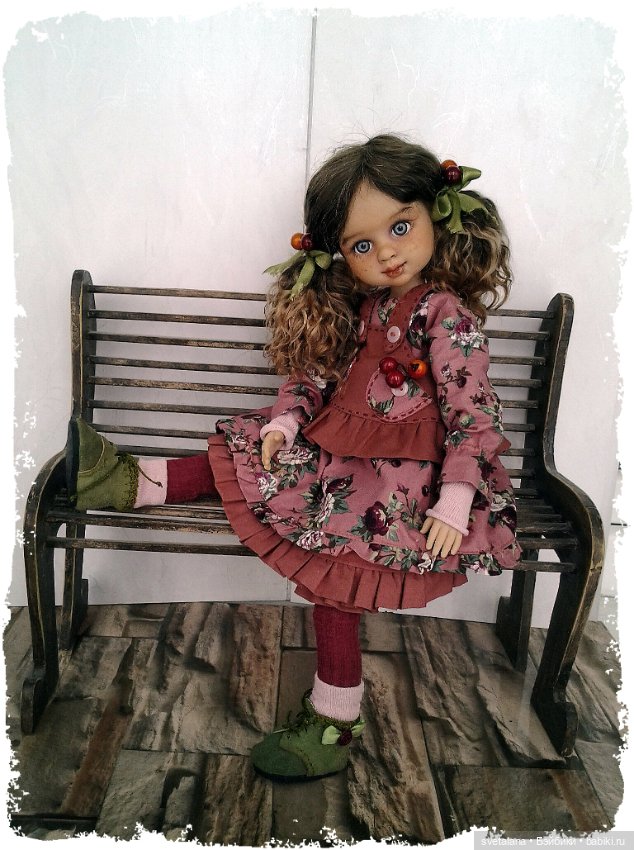 Девочка Ягодка.ООАК куклы (Бержуан)