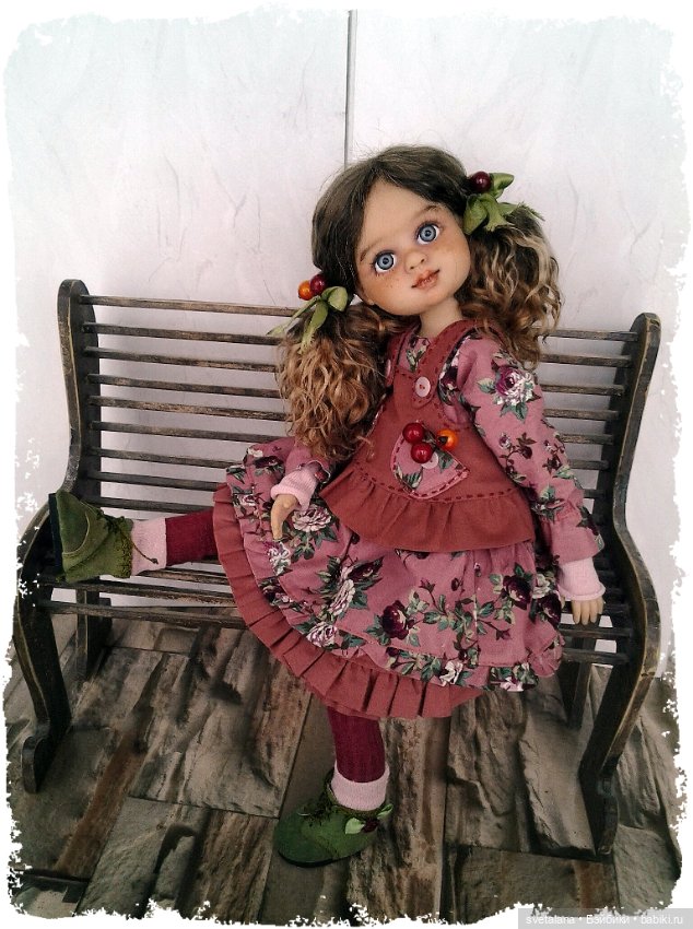 Девочка Ягодка.ООАК куклы (Бержуан)
