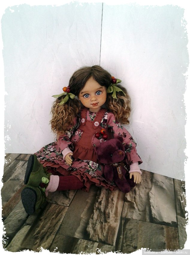 Девочка Ягодка.ООАК куклы (Бержуан)