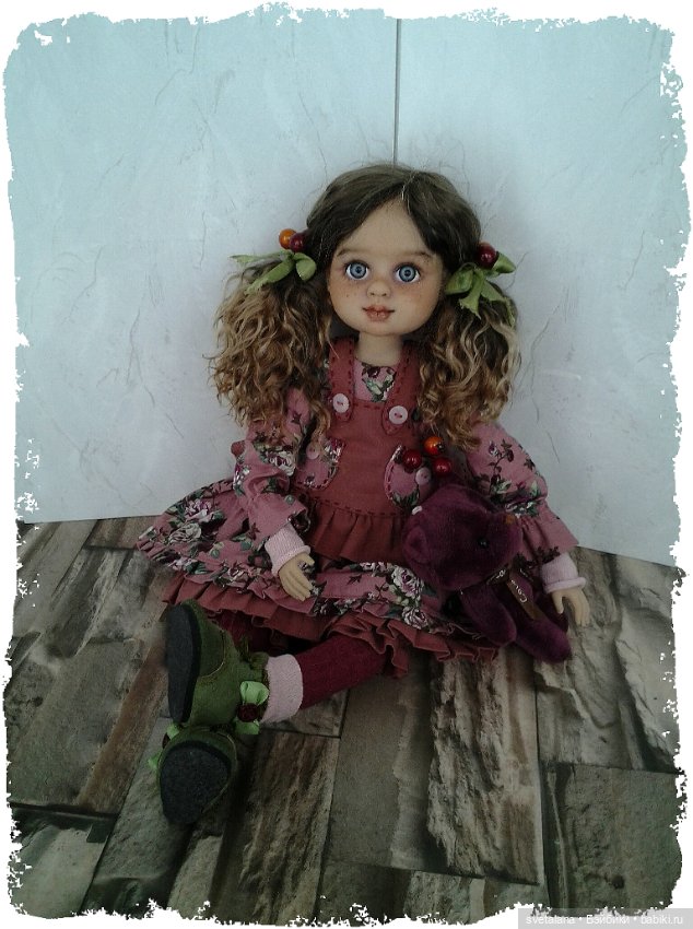 Девочка Ягодка.ООАК куклы (Бержуан) (фото 4)