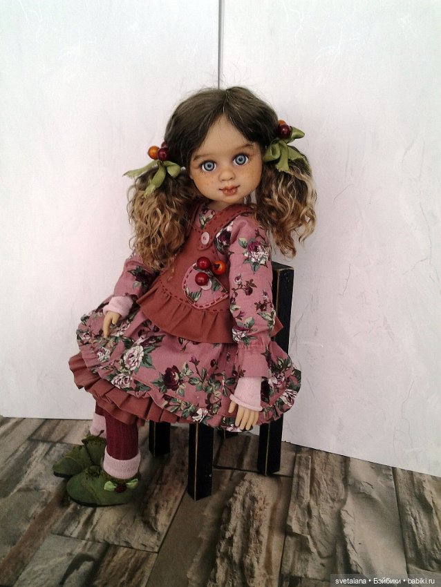 Девочка Ягодка.ООАК куклы (Бержуан)
