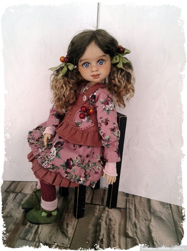 Девочка Ягодка.ООАК куклы (Бержуан)