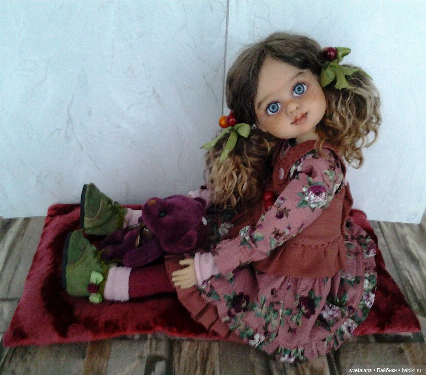 Девочка Ягодка.ООАК куклы (Бержуан)