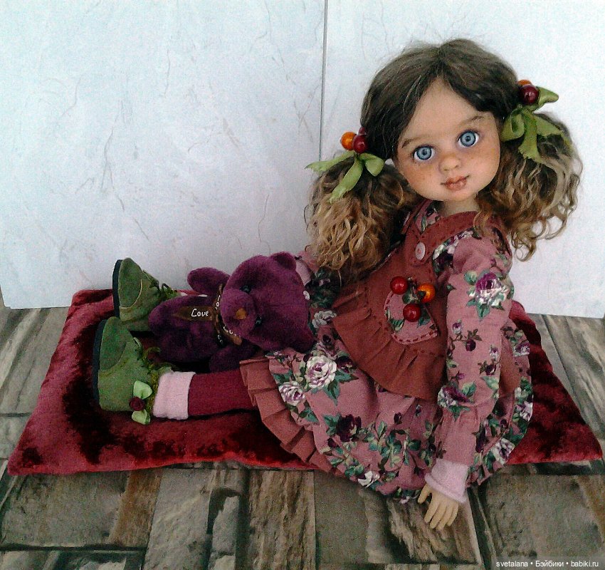 Девочка Ягодка.ООАК куклы (Бержуан)