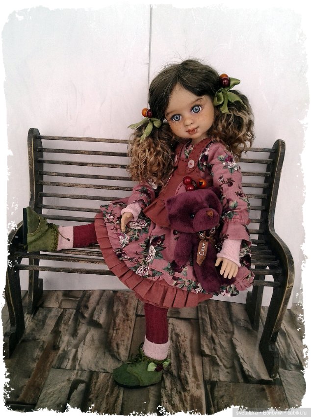 Девочка Ягодка.ООАК куклы (Бержуан)