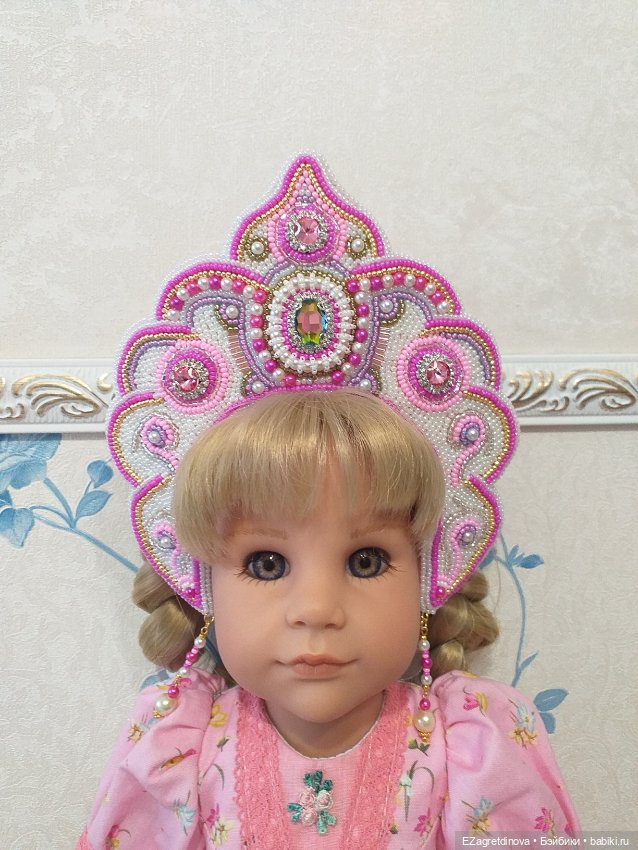 Новинки: Кокошники из бисера-2 (фото 4)