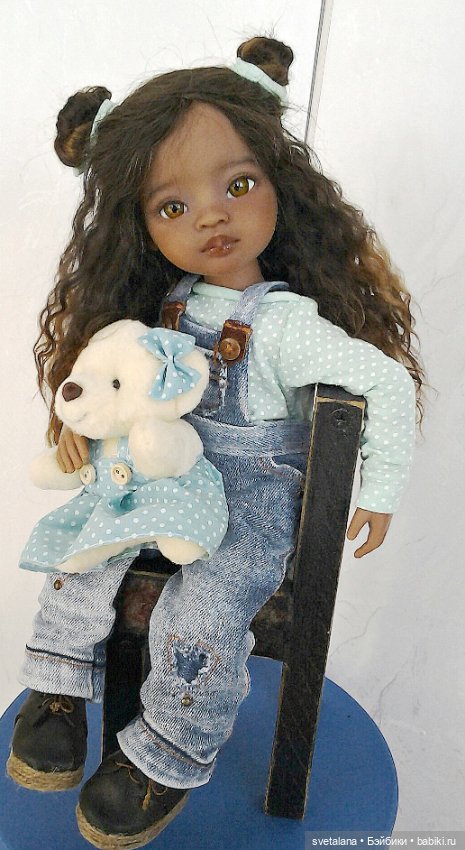 Моя маленькая Шоколадка.ООАК куколки Мейли от Паола Рейна