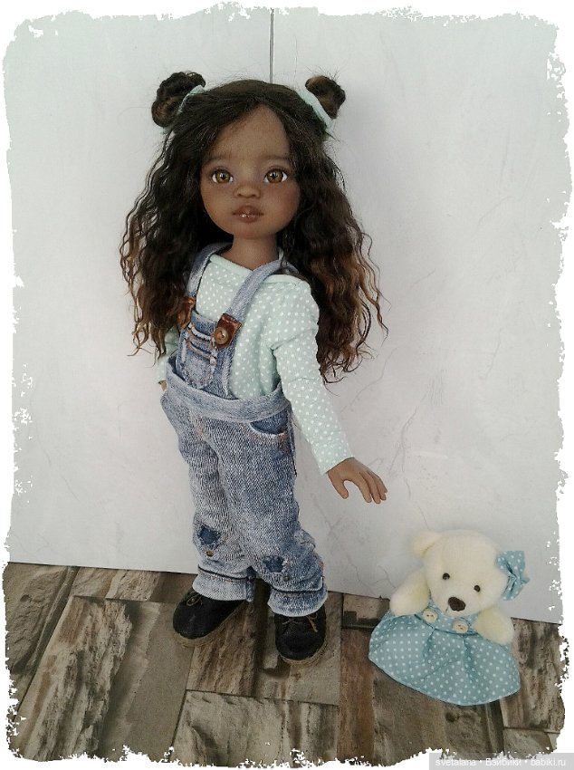 Моя маленькая Шоколадка.ООАК куколки Мейли от Паола Рейна