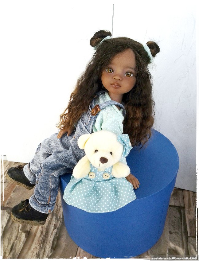 Моя маленькая Шоколадка.ООАК куколки Мейли от Паола Рейна (фото 8)