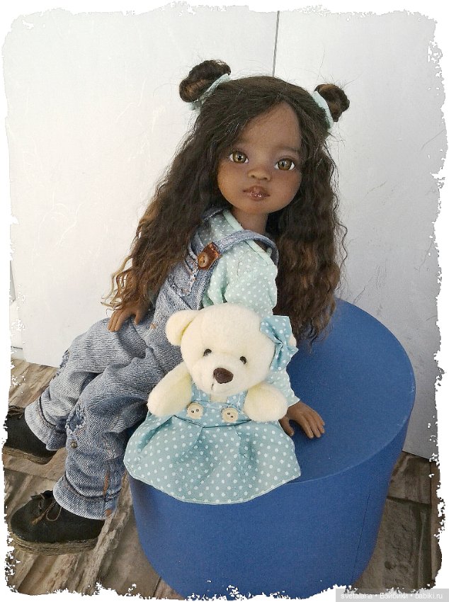 Моя маленькая Шоколадка.ООАК куколки Мейли от Паола Рейна