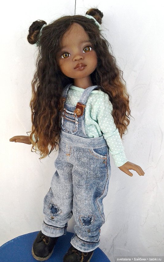 Моя маленькая Шоколадка.ООАК куколки Мейли от Паола Рейна (фото 7)