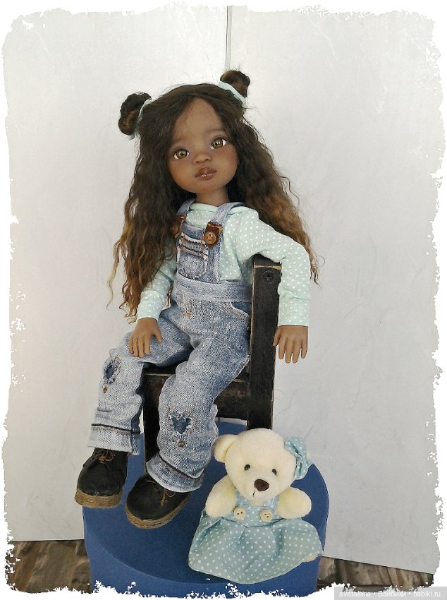 Моя маленькая Шоколадка.ООАК куколки Мейли от Паола Рейна